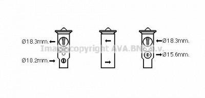 AVA QUALITY COOLING hd1285 -  Расширительный клапан, кондиционер